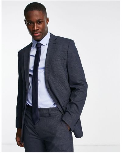 SELECTED Slim Fit Suit Jacket - Blue