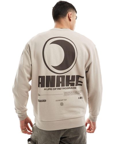 ASOS – oversize-sweatshirt - Natur