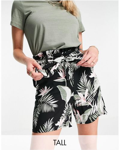 Vero Moda Paperbag Waist Shorts - Multicolor