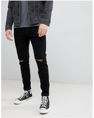 Hollister Destroy Super Skinny Jeans - Black