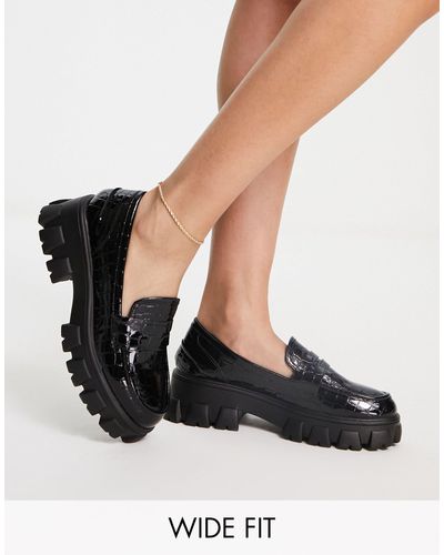 Glamorous Chunky Loafers - Zwart