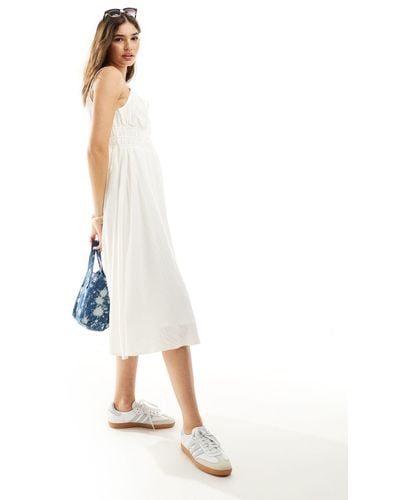 Wrangler Slim Strap Summer Dress - White