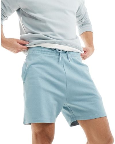 ASOS – schmal geschnittene shorts - Blau