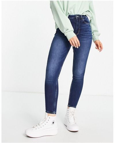 Pimkie Ultra Skinny Jeans Met Hoge Taille - Blauw