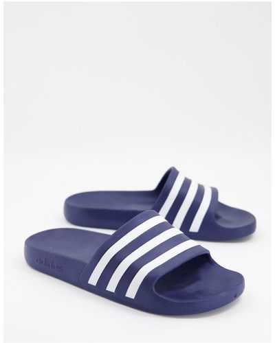 adidas Originals Adidas Swim Adilette White Stripe Sliders