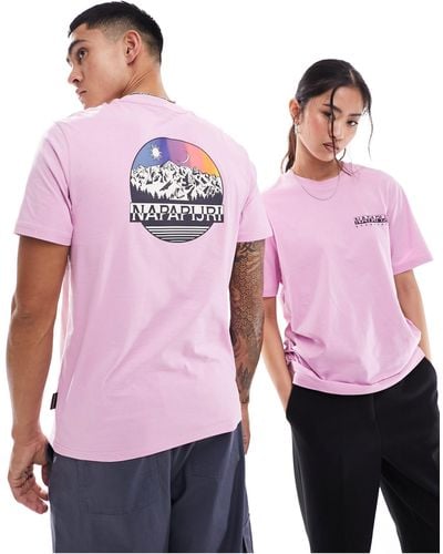 Napapijri Camiseta unisex lahni - Rosa