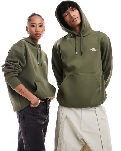 Dickies Sudadera caqui oscuro con capucha summerdale - Verde