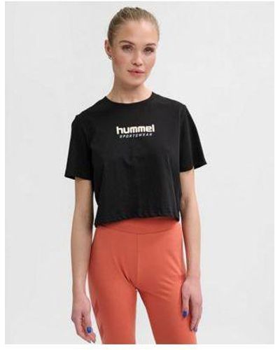 Hummel – t-shirt mit logo - Schwarz