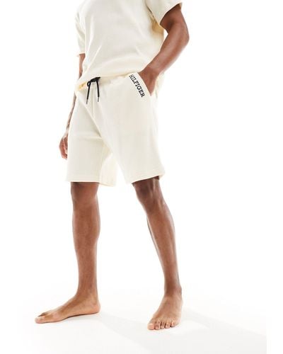 Tommy Hilfiger Monotype Lounge Shorts - Natural