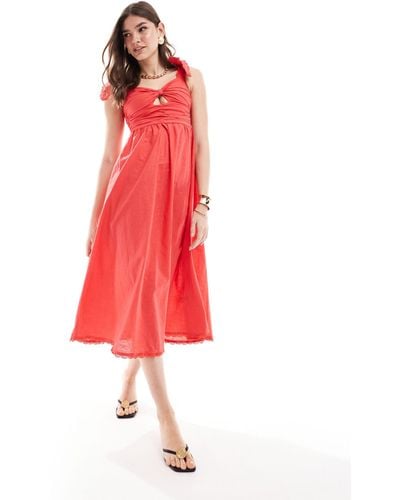 Never Fully Dressed Elspeth Midaxi Dress - Red