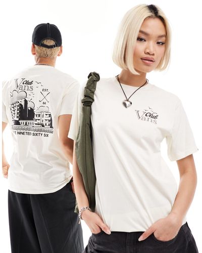 Vans – club vee – t-shirt - Natur