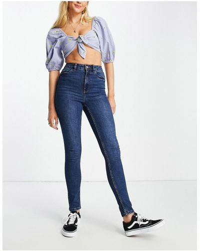 New Look Lift & Shape Skinny Jeans - Blue