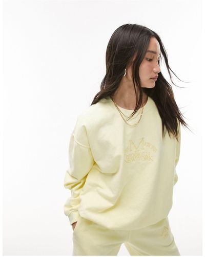Topshop white sweatshirt clearance