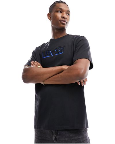 Levi's T-shirt With Headline Logo - Black