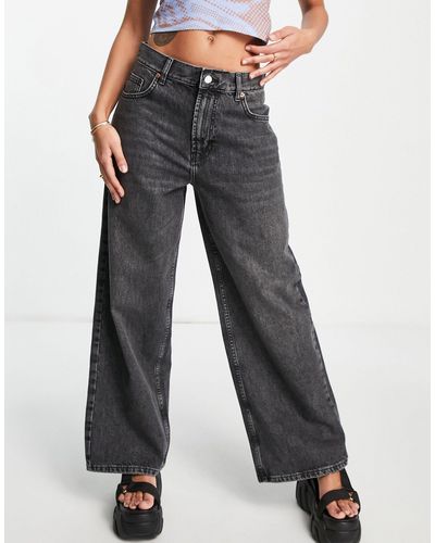 TOPSHOP Boyfriend Jeans Met Lage Taille - Zwart