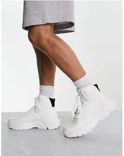 Brave Soul Sneakers bianche ibride con suola spessa - Bianco