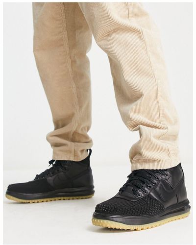 Nike Air Force 1 Lunar Force Boots - Black