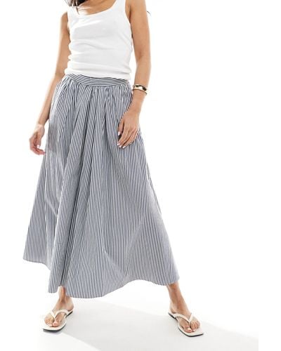 ASOS A-line Volume Skirt - Grey