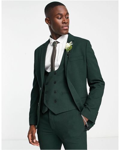 ASOS Wedding Super Skinny Suit Jacket - Green