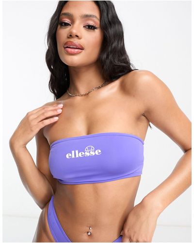 Ellesse Letti Bikini Bandeau Top - Purple