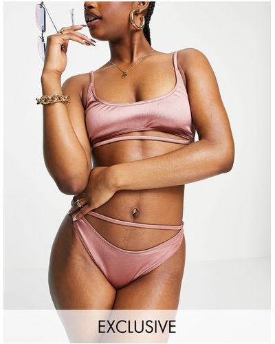AsYou – bikinioberteil mit zierausschnitt und riemchen - Pink