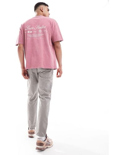 ASOS – oversize-t-shirt - Pink