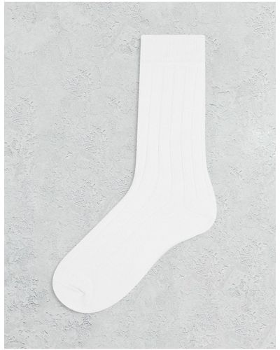 ASOS Rib Socks - White