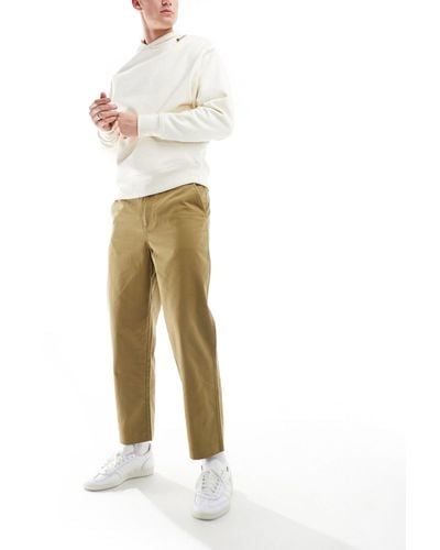 Farah Hawtin Twill Relaxed Tapered Pants - White