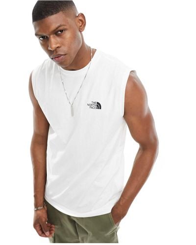 The North Face Simple Dome Logo Vest Tank - White