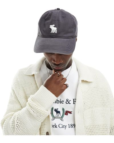 Abercrombie & Fitch Icon - cappellino con visiera con logo - Bianco