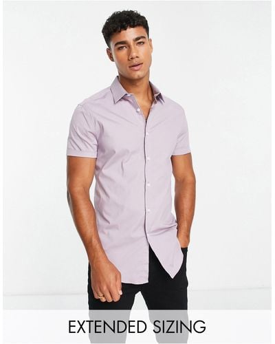 ASOS Skinny Smart Shirt - Purple