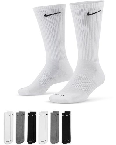 Nike Everyday Plus Cush Socks Socken 6er Pack - Weiß