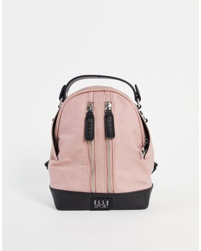 ELLE Sport Mini Zip Backpack - Pink