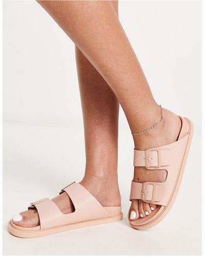 Schuh Tulsa - sandali con doppia fascia beige - Rosa