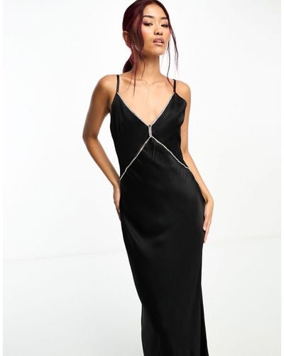 Forever New Diamante Strap Maxi Dress - Black