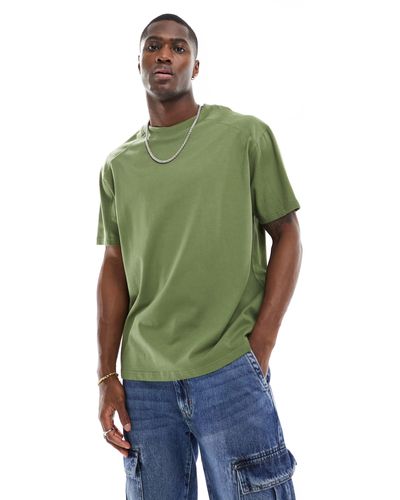 Another Influence Heavyweight Oversized Seam Detail T-shirt - Green