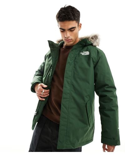 The North Face Zaneck Waterproof Insulated Hooded Parka - Green