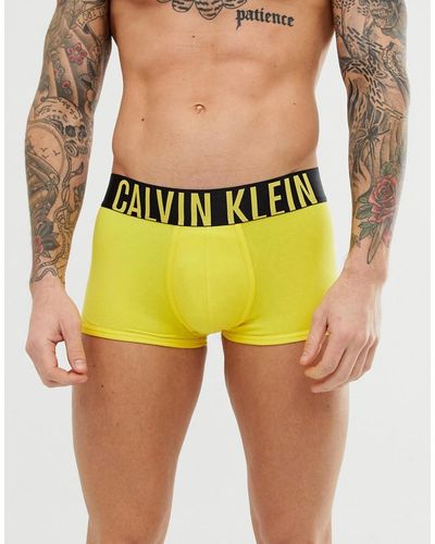 Calvin Klein Intense Power Trunks In Yellow