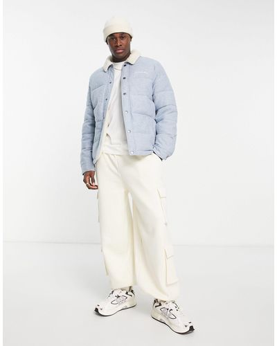 Hollister Doudoune en jean avec doublure en sherpa - moyen - Blanc