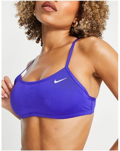 Nike Racer Back Bikini Top - Purple
