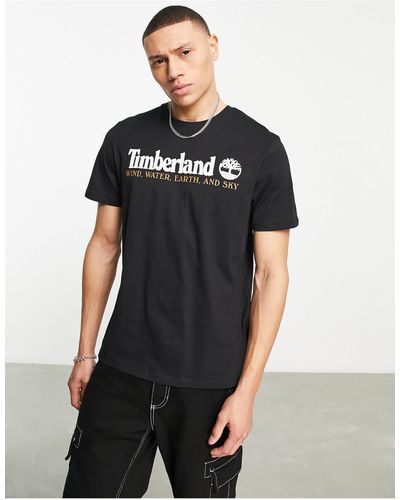 Timberland Camiseta negra con logo yc core - Negro