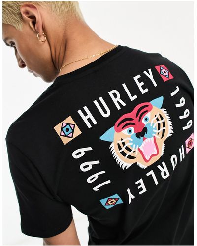 Hurley Bengal - t-shirt nera - Nero