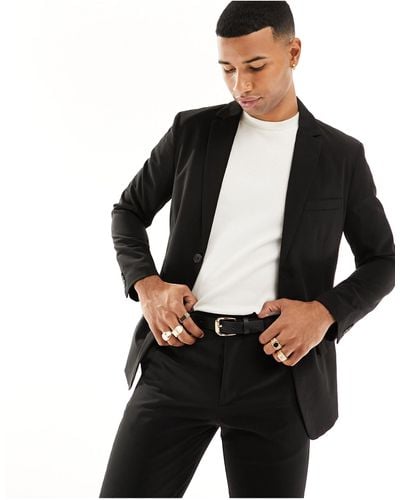 Only & Sons Slim Fit Suit Jacket - Black