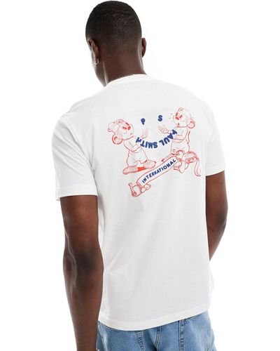 PS by Paul Smith T-shirt With Front And Back Mouse Print - White