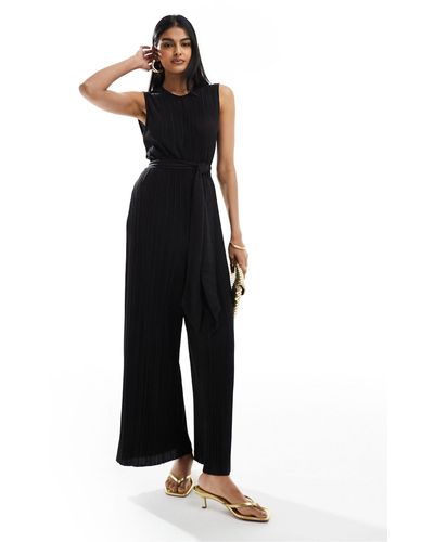& Other Stories Wide Leg Stretch Jumpsuit With Side Tie Detail - White