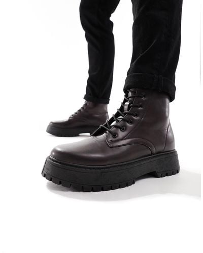 ASOS Lace Up Boot - Black