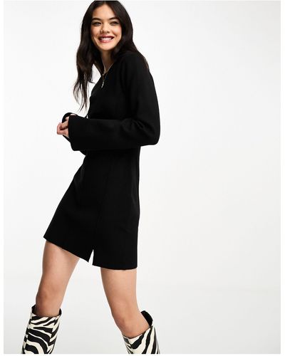 & Other Stories Knitted Mini Dress - Black
