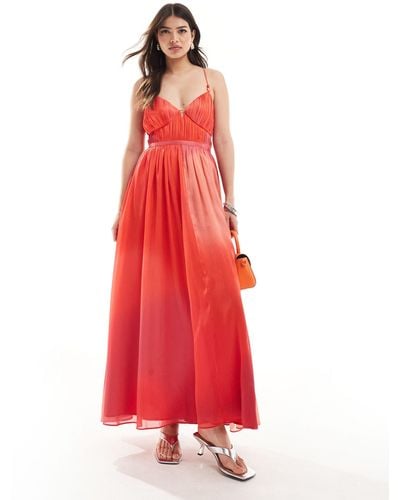French Connection Darryl Hallie Maxi Dress - Red