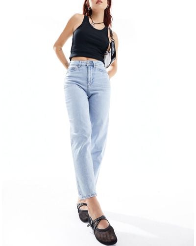 Vero Moda Tessa High Rise Mom Jeans - Blue