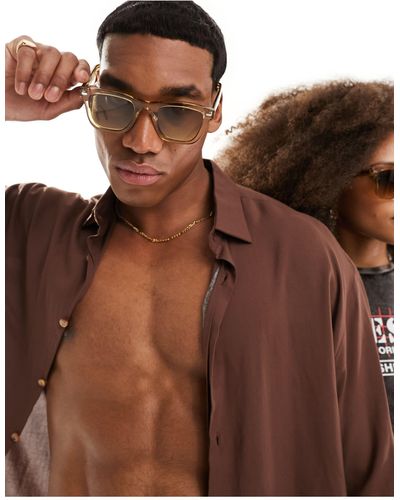 Spitfire Cut Ninety One Square Sunglasses - Brown